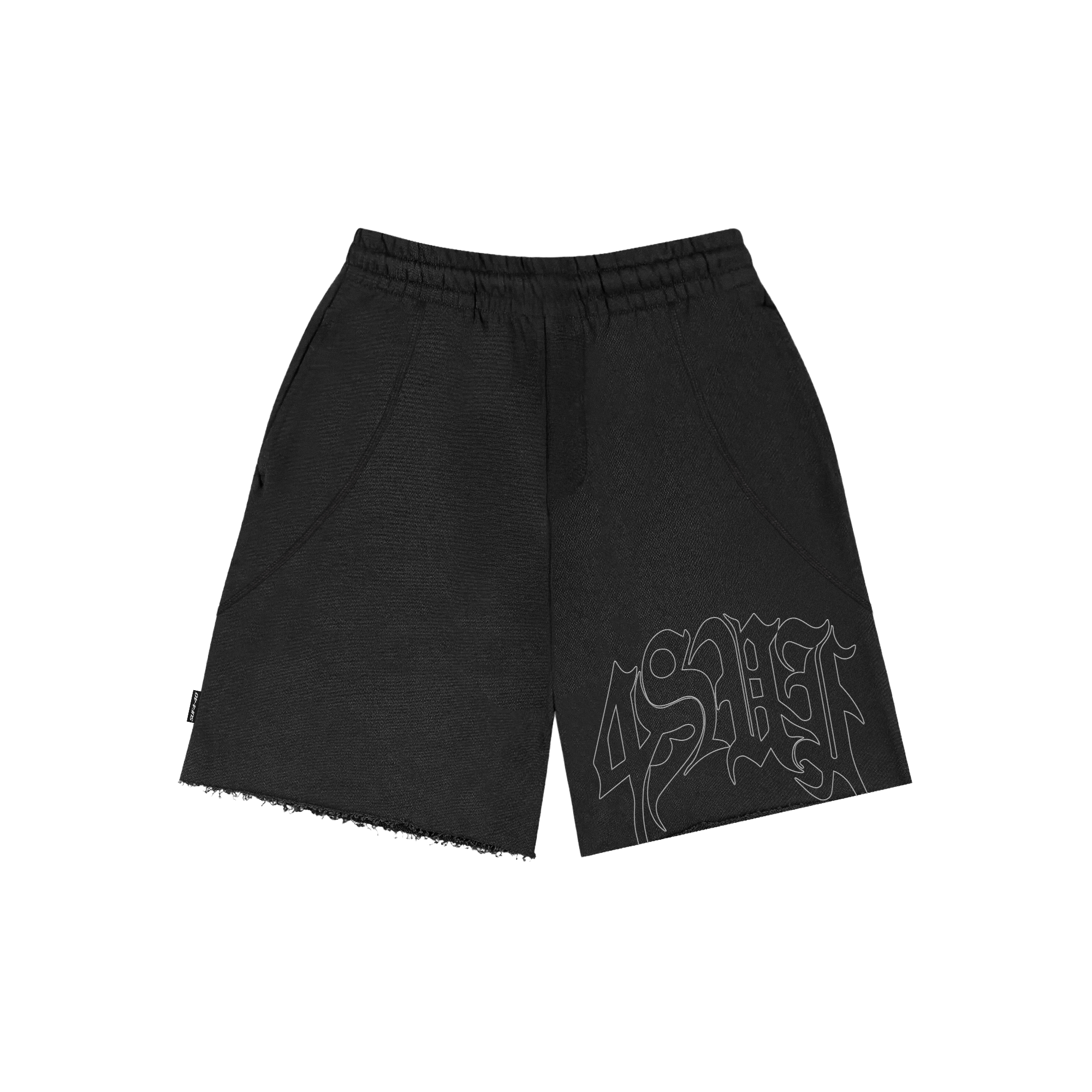 4SUF SHORTS RAW BLACK – SUFGANG