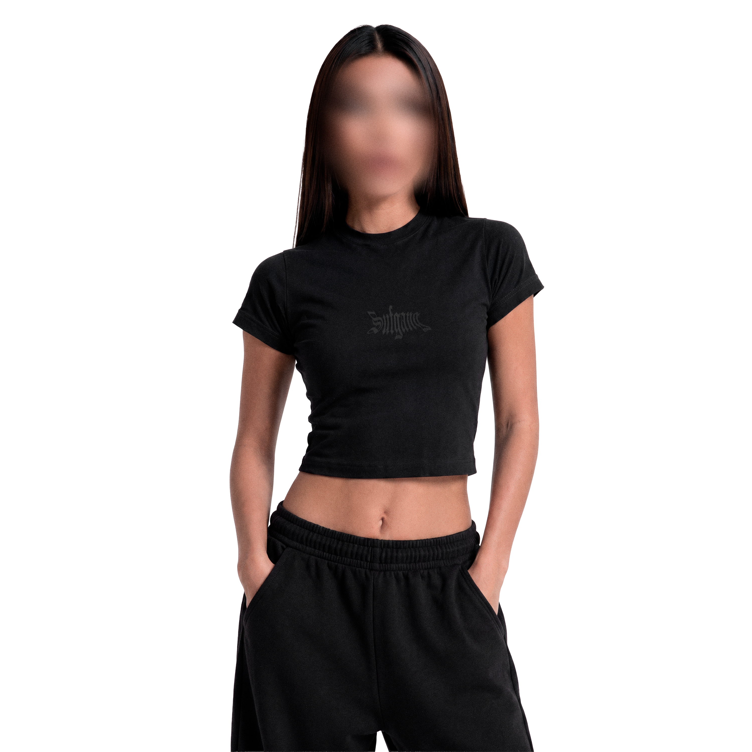 SUFGANG BABY TEE BASIC BLACK