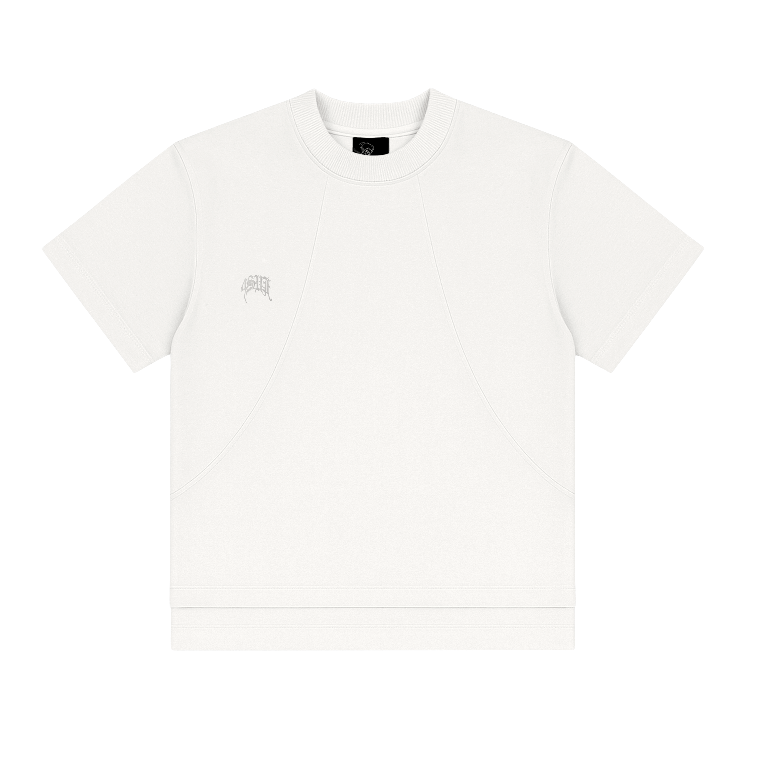 CAMISETA BOXY BARRA DUPLA 4SUF OFF WHITE