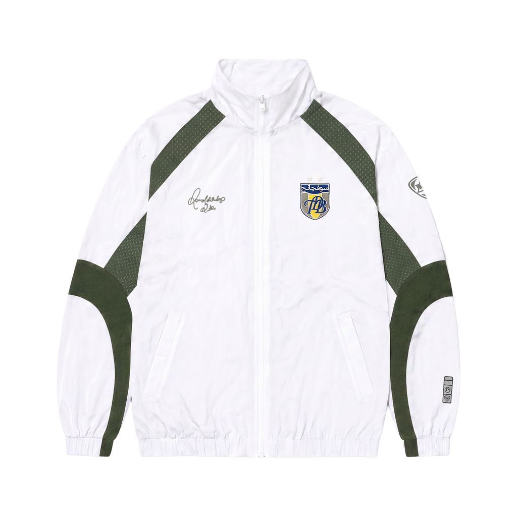 2002 TRACKSUIT JACKET WHITE SUF & TDB