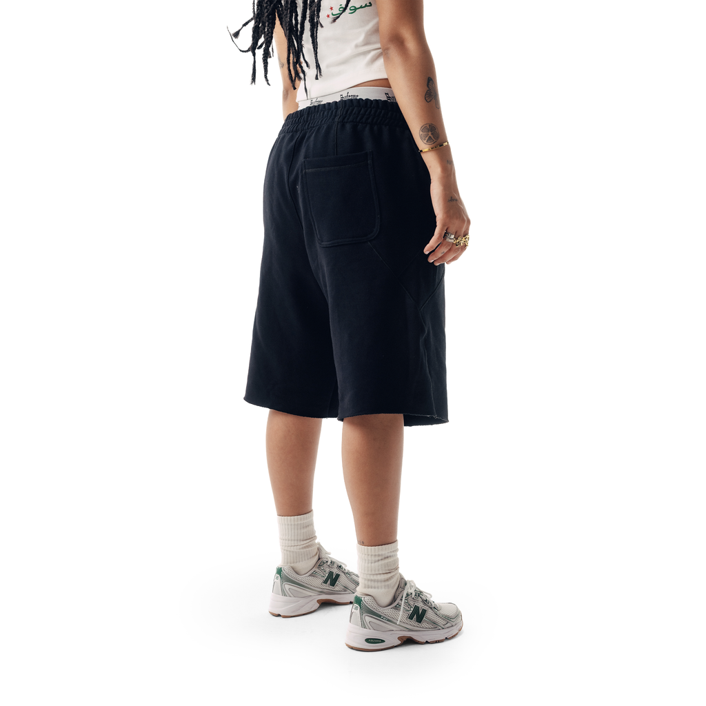 4SUF SHORTS RAW BLACK