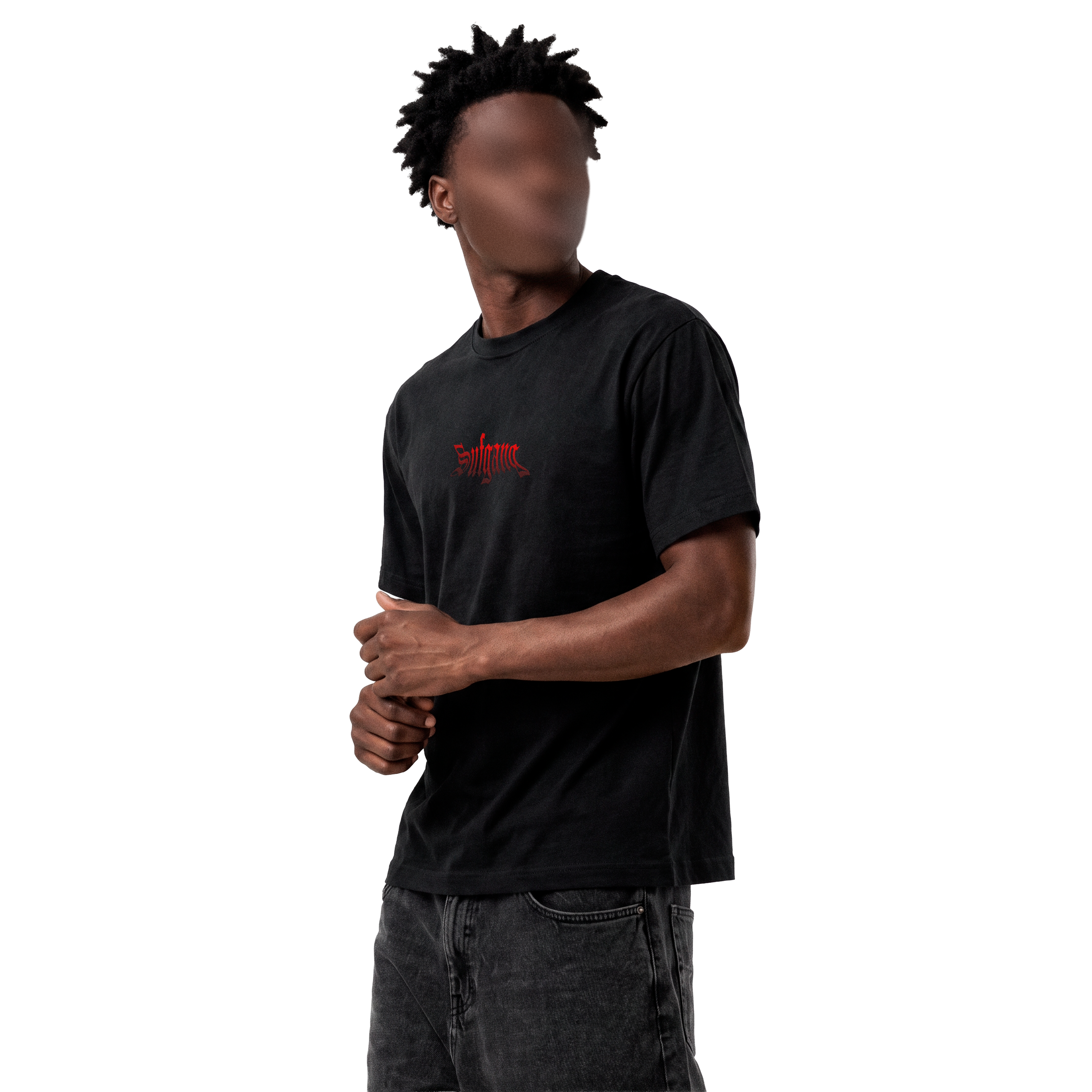 TEE SUFGANG RED GRADIENT BLACK
