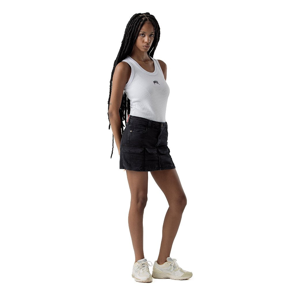 CARGO SKIRT 4SUF BLACK
