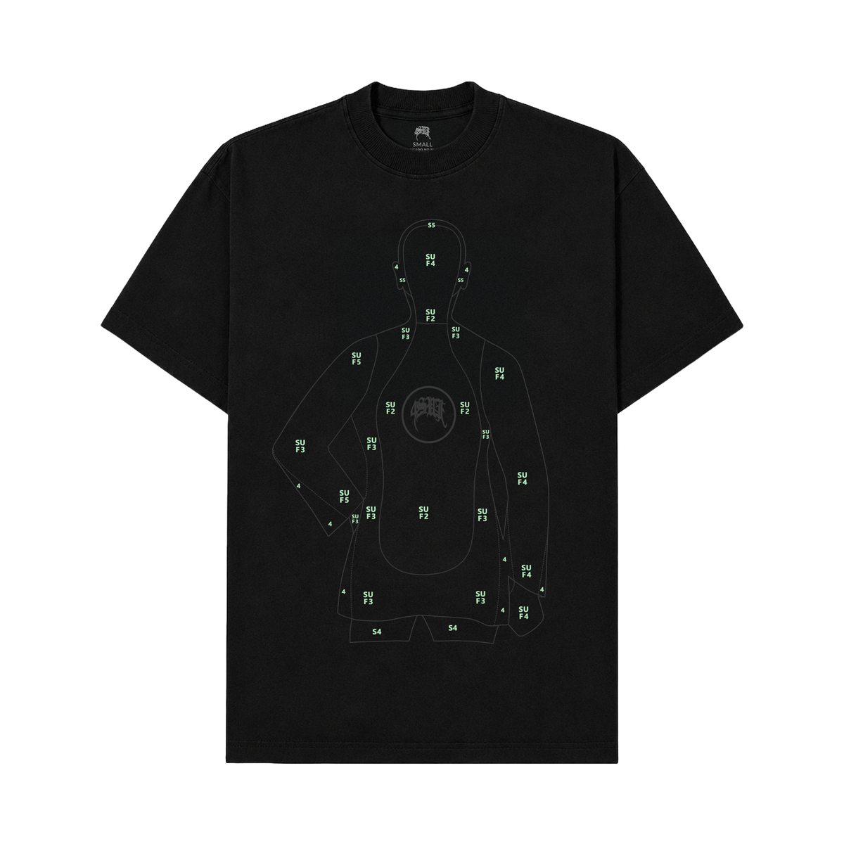 CAMISETA SHOOTING TARGET  BLACK