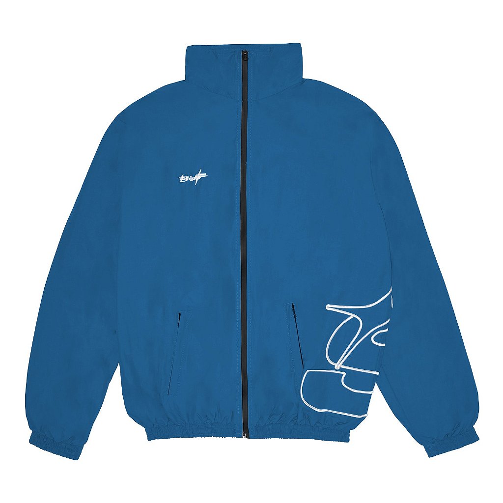 ジャケット・アウター sytaGriffin Hartland  Navy Puff TRACK JACKET S STAR NAVY BLUE – SUFGANG