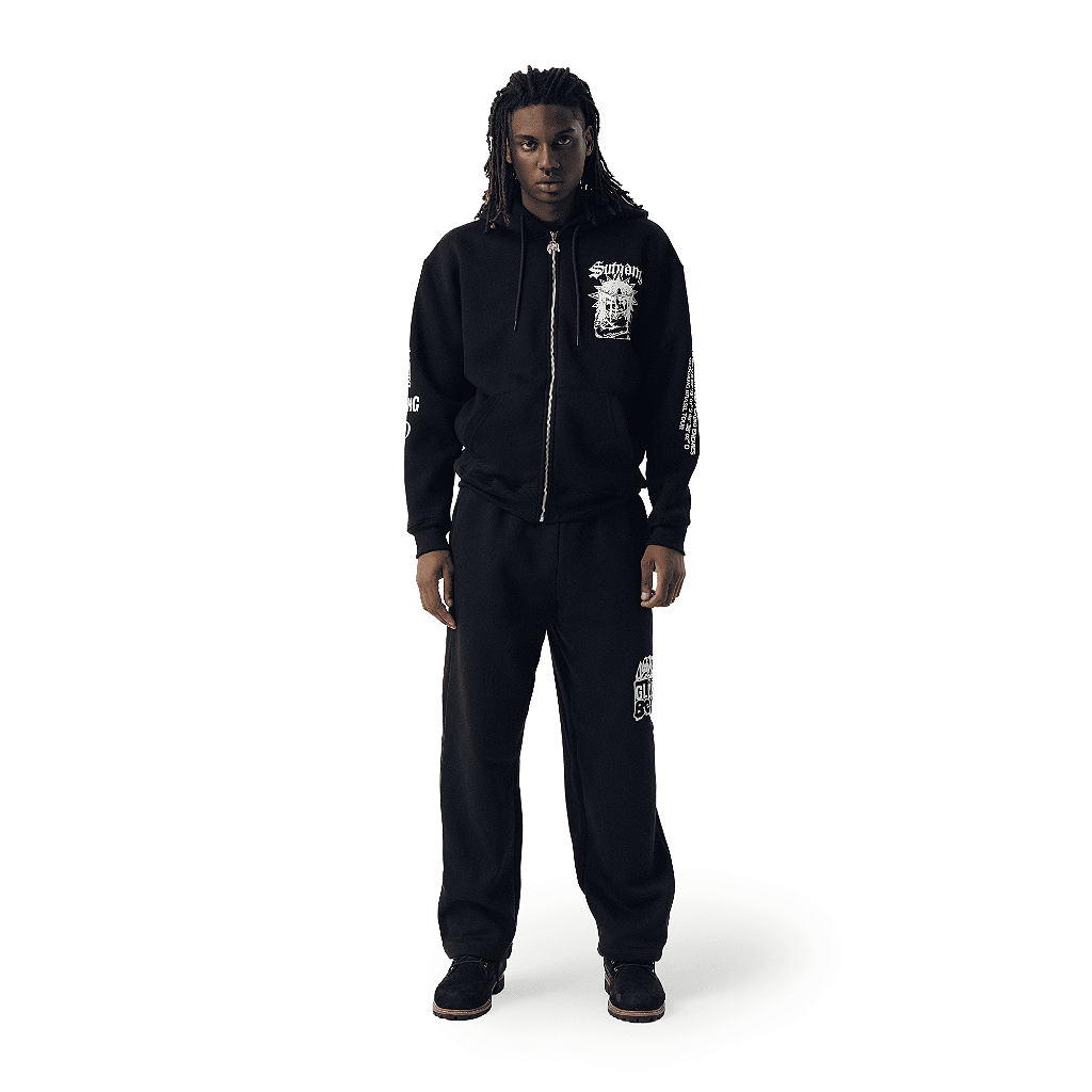 HOODIE ZIPER SOSA BLACK
